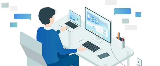 広告運用する男性のイメージ